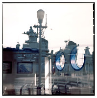 Reflection with USS New Jersey (BB-62)