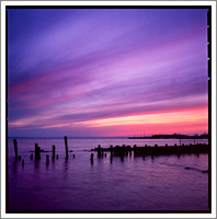 Sandy Hook, NJ Sunset - Fuji Velvia 50 film